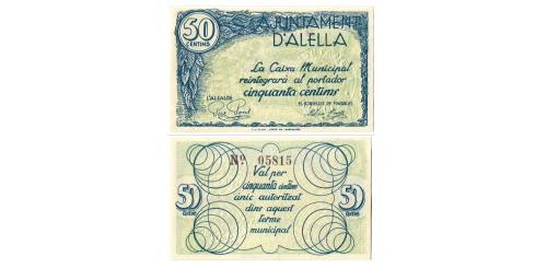 584   -  Barcelona. Alella. 50cts. (RGH. 6159). C. SC-.