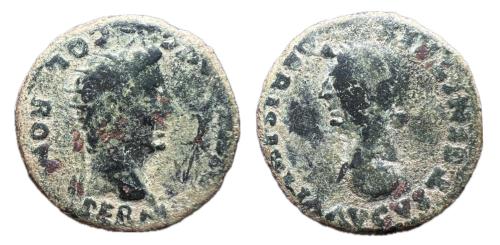 61   -  Colonia Rómula. Época de Tiberio. Dupondio. 14-36 d.C. Sevilla.
