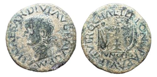 79   -  Ilici. Época de Tiberio. As. 14- 36 d.C. Elche (Alicante). (Abh-1525)