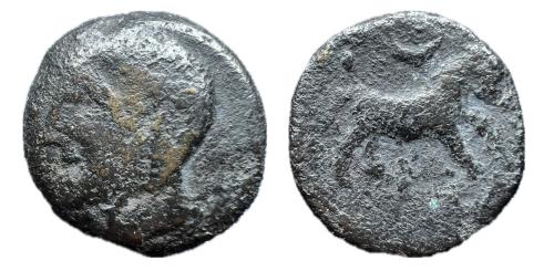 83   -  Kastilo-Castulo. Semis. 180 a.C. Cazlona (Jaén). (Abh-NO CITA)