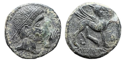 87   -  Kastilo-Castulo. As. 180 a.C. Cazlona (Jaén). (Abh-701). (MIB-157/39b). (Acip-2143).