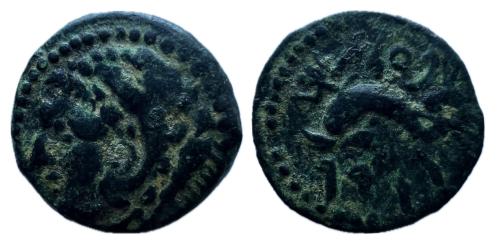 100 - Gades-Gadir. Cuadrante. 100-20 a.C. Cádiz. (Abh-1356). (MIB-9/75)