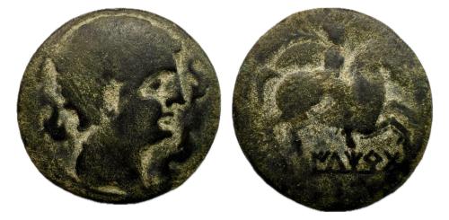 103 - Iltirta. As. Unidad. 200-20 a.C. Lleida (Cataluña). (Abh-1465). (MIB-67/70b)