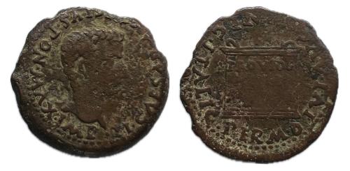 108 - Italica. Época de Tiberio. As. Unidad. 14-36 d.C. Santiponce (Sevilla). (Abh-1593).