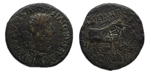 110 - Kelse-Celsa. Época de Augusto. As. Unidad. 27 a.C -14 d.C. Velilla de Ebro (Zaragoza).