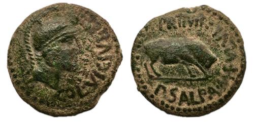 113 - Kelse-Celsa. As. 50-30 a.C. Velilla de Ebro (Zaragoza). (Abh-797).