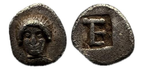 17 - Jonia. Colofón. Tetartemorión. 500-450 a.C. (SNG Copenhague 133–4)