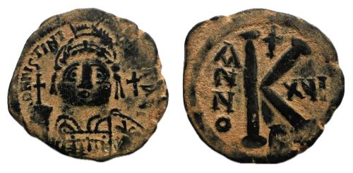244 - Justiniano I. 20 Nummi. RY 16 = AD 542/3. Nicomedia. (Sear-203).