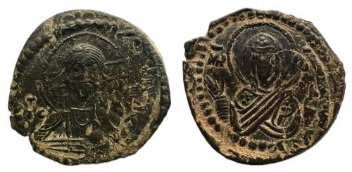 250 - Anónimo, atribuido a Romanus IV AE Follis (Sear 1867.) Constantinopla, 1068-1071
