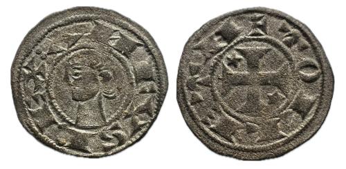 272 - Reino de Castilla y León. Alfonso I (1109-1126). Dinero. Toledo. (Bautista-40). Ve.