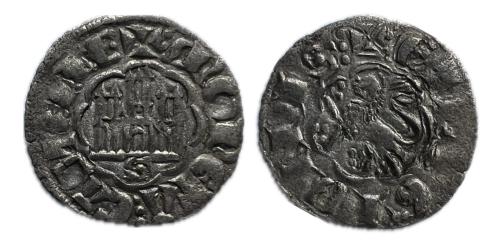 277 - Reino de Castilla y León. Alfonso X (1252-1284). Novén-dinero seisén. Sevilla. (III-269). Ve