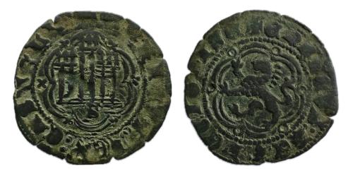 280 - Reino de Castilla y León. Enrique III (1390-1406). Blanca. Sevilla. . Ve