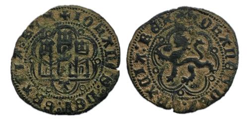 281 - Reino de Castilla y León. Juan II (1406-1454). Blanca. Toledo
