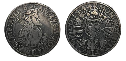 296 - Carlos I (1516-1556). Taler. 1544. Kempten. . (Dav-9365)