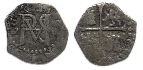 301 - Felipe II (1556-1598). 1/2 real. 1589/8. Sevilla. D. (Cal-154)