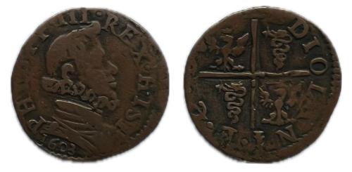 307 - Felipe III (1598-1621). Quatrino. Felipe III. 1603. Milano (Duchi)