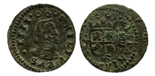 322 - Felipe IV (1621-1665). 8 maravedís. 1661. Madrid. Y/A. (Cal 2008-1420 variante)