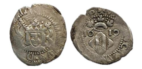 328 - Felipe III (1598-1621). Dieciocheno. 1619. Valencia. (Cal-566). (Cru C.G-4361g)