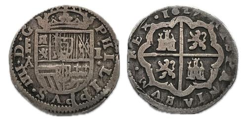 330   -  Felipe IV (1621-1665). 1 real. 1627. Segovia. A. (Cal-1076)