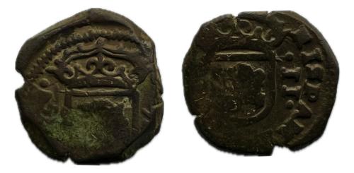 332 - Carlos II (1665-1700). 2 maravedís. 1694?. Linares?. (Cal 888). (Jarabo-Sanahuja-N-44)