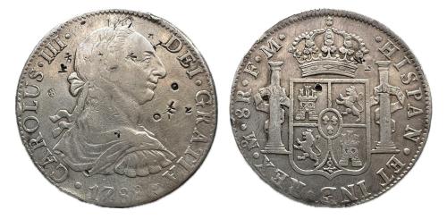 380 - Carlos III (1759-1788). 8 reales. 1788. México. FM. (Cal-1132)