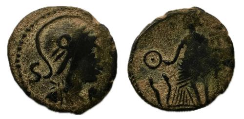 43   -  Colonia Nemausus. Nimes. Semis. Mitad. 40 a.C. (Se-149).