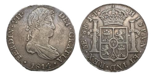 435 - Fernando VII (1808-1833). 8 reales. 1814. Lima. JP