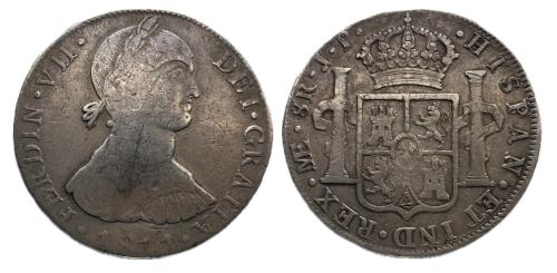 438 - Fernando VII (1808-1833). 8 reales. 1811. Lima. JP. (Cal 2008-476). (Cal 2019-1064)
