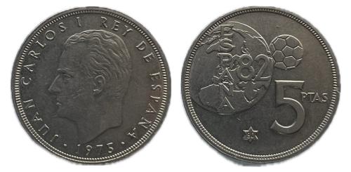 506 - Juan Carlos I (1975-2014). 5 pesetas. 1975*80. Madrid. (Cal-40).