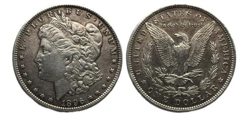 518 - Estados Unidos. Morgan Dollars. 1 dollar. 1896. Philadelphia. (Km-110).