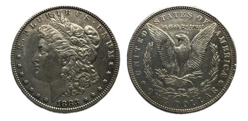 520 - Estados Unidos. Morgan Dollars. 1 dollar. 1883. Philadelphia. (Km-110).
