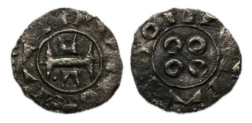 523 - Francia. Obole. Siglo XII-XIII. Condado de Melgueil. (Duplessy-1578). (Poey d'Avant-3842).