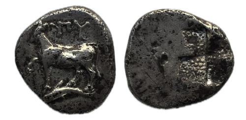 62 - Tracia. Bizancio. Hemidracma. 387/6-340 a.C. (SNG BM Mar Negro 36-41)
