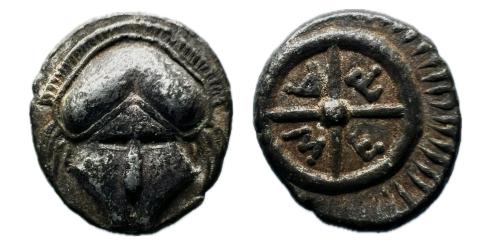 63 - Tracia. Mesembria. Dióbolo. Siglo VI a.C. (SNG BM Black Sea-568/271).
